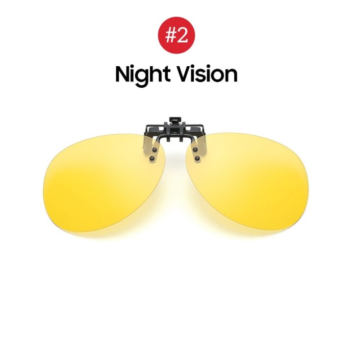 Rimless Round Flip up Clip on Oversized Men Polarized Clip Sunglasses Fishing Aviation Blue Mirror Big Size Driving 2021 Glasses