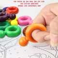DIY Children Crayons - 6 Colors - Ring Shaped 4cm - Crayons color paint - KidzKlub. 