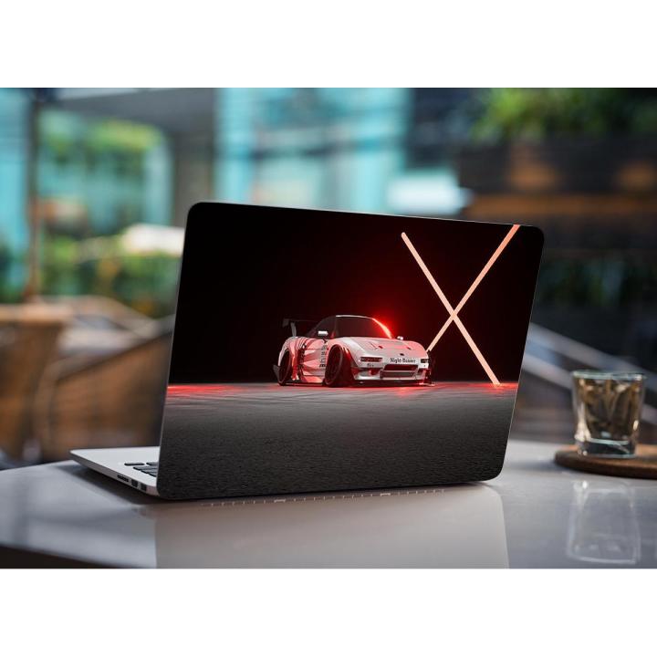 Red, white, Need for Speed, Honda NSX, Laptop Notebook Skin Sticker Cover Art Laptop Skin Fits 13.3" 14" 15.6" 16"