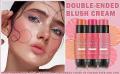 Maybelucky Double-Ended Blush Cream - Create a Vibrant 3D Cheek Look, Long-Lasting Blusher. 