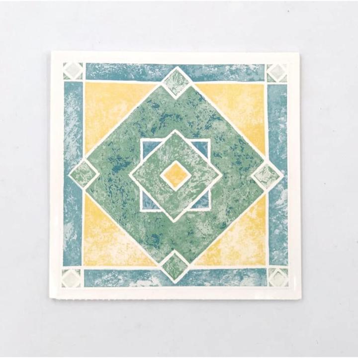 Techmanistan Pack Of 10 - PVC Wall Sticker, Tile Stickers For Bathroom & Kitchen - 15cm x 15cm Each