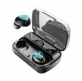 M20 TWS Earbuds airbuds and airdots Wireless Headphones Bluetooth Earbuds 5.3 Touch Stereo Waterproof Earbuds Headsets Physical Noise Reduction Light Touch Control Bluetooth Headphone LED Digital Display. 