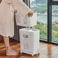 Laundry Baskets with Wheels Trolley Laundry Collector 2 Layers with 3 Storage Baskets for Bedroom Bathroom. 