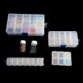 Adjustable Jewelry Storage Box Plastic PVC Storage Box Holder Case Transparent Jewelry Tool Portable Organizer Container. 