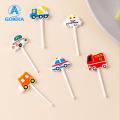 GOIKEA Cake Toothpick Easy to Clean Traffic Sign Car Castle Cake Fork. 