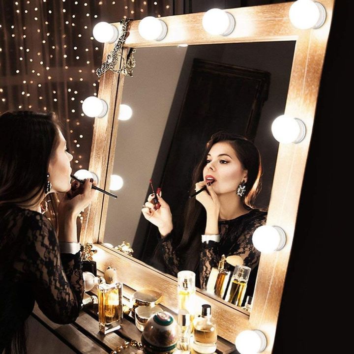 Vanity Light LED Bulbs for Makeup Mirror Stand (10 Bulbs)-KS| Shopikbuzz