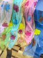 New Arrivals 2k24  Fancy Dupatta Collection Pure Organza Fabric Dupatta ⁠With Neat & Beautiful Handmade Floral Brush Paint Work. 