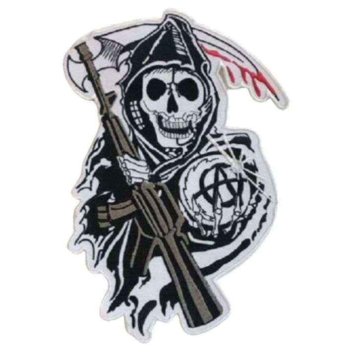 Sons of Anarchy Large Biker Jacket Back Sew On Patch for sport jacket bike back patch