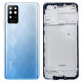 Infinix Note 8i Middle Frame Housing with Power and Volume Buttons and Camera Lens for Complete Body Casing Replacement For Note 8i - Blue. 