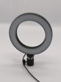 Semi Professional Small Ring Light & Holder & Converter For Tik Tok Videos Youtubers , Facebook Online Chat Makeup - Black. 