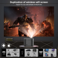 F18 Android Projector 550 ANSI Lumens Auto Focus 4K Ultra HD native 1920X1080P  Dual Wifi6 BT Home Theater outdoor Smart Projector better than HY350. 