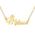 Custom Name Necklace, Sterling Silver Personalized Name Necklace Crown Necklace Jewelry Gift for Women, Girls. 