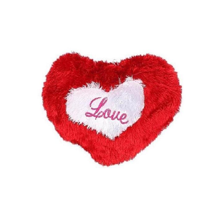 Cushion Heart Shape - Red & White