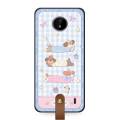 Anti-knock Soft case Phone Case For Nokia C10/C20 Back Cover Silicone Waterproof Durable Anti-dust Necklace Lanyard Cute. 