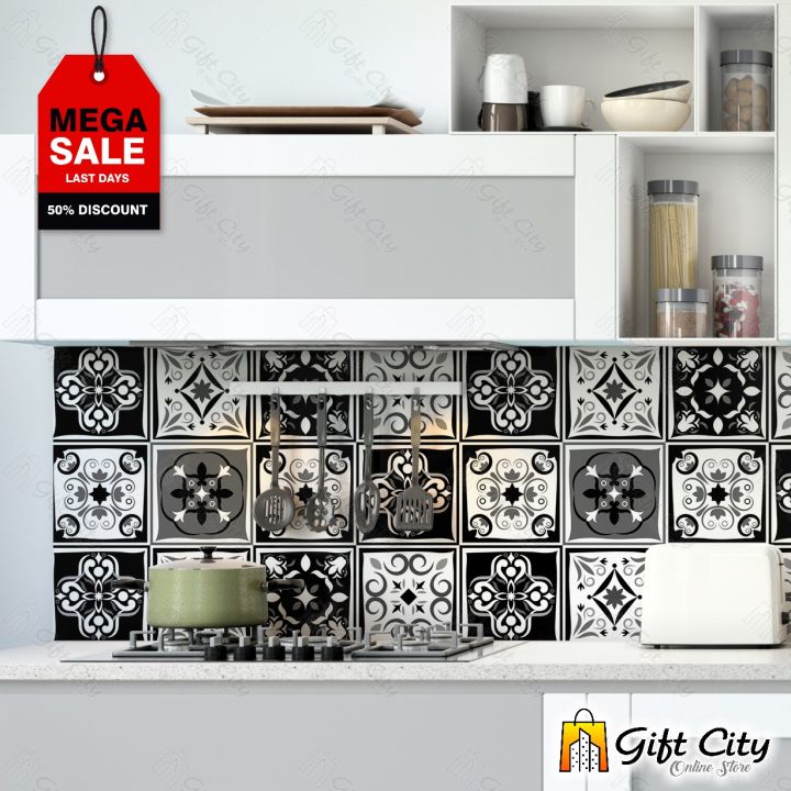 Gift%20City%20Presents%20Black%20and%20White%20Multi%20Pattern%20Design%20Wall%20Decorative%20Self%20Adhesive%20Tile%20Stickers%20Multiple%20Quantity%20-%2012x12%20cm%20for%20Bathroom%20Kitchen%20Wallpaper%20Decoration%20-%20Gift%20City%20-%20Image%209
