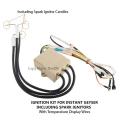 Ignition Kit for Instant Gas Geyser including Spark Ignitor Candles Water Heater Replacement Parts. 