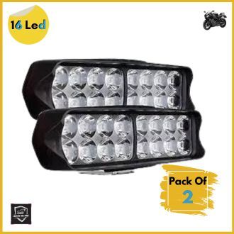 Pack of 2, Super bright 16 Led Bar Lights for Bike & Car
