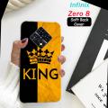 Infinix Zero 8 Back Cover Boys - King Style Mobile Back Cover Pouch - Airbag Case Anti Shockproof Phone Case. 