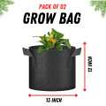 7 Gallon 13 * 12 inch  Grow Bags Heavy Duty for Plant/Vegetable/Herb/Fruit Breathable with Handles. 