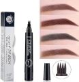 Eyebrow Pen Waterproof 4-Fork Tip Eyebrow Tattoo Pencil Long Lasting Professional Fine Sketch Liquid Eye Brow Pencil. 
