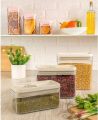 Limon Acrylic Jars 1.0 Liter, 1.8 Liter, 2.7 Liter -3 Pcs Set. 
