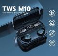 M10 Airpods TWS (True Wireless Stereo) Airbuds Bluetooth Earbuds Dual Earphones Headset (Connect With All Bluetooth Devices).. 