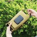 Tissue Holder Pouch Portable Solid Color Open Cover Tissue Storage Bag. 