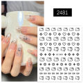 Hello Kitty nail stickers cute star Kitty cat nail decals small accessories. 