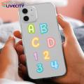 Iridescent Letter Stickers Colorful Self-adhesive Letter Stickers for Scrapbooking Diy Crafts Iridescent Vinyl Alphabet Numbers Perfect for Journals Water Bottles 6 Sheets Set Colorful Alphabet. 