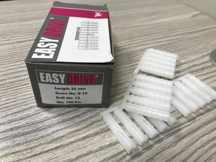 White%20Color%20Plastic%20Rawal%20Plug%2012#%20Pure%20PVC%20EASY%20DRIVE%20100pcs%20Pack%20-%20Image%202