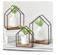 Aesthetic Wall Mounted Hut Style Shelf for Living Room Bedroom Unique Home Decor Decoration Wall Hanging. 