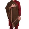 Mehendi Pure Acro-Woolen Dhussa Shawl For Man SHL-30-5. 