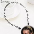 Black Metal Sports Hairband Headband Wave Alice Style Hair band Unisex Men Women. 