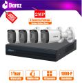 Dahua 4 Cameras Package, Dahua 4 Cameras Setup, 4 Cameras Setup 4 Cctv Cameras Setup- 2 Megapixels 1080p Full HD - Camera System for Home - 1 Year Warranty (Tags: Dahua Hikvision Polo 4 Cameras Package Setup). 