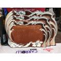Serving Tray Set of 3 Melamine Tray Set High Quality Plastic Trays Different Sizes for Household Kitchen Multipurpose Use. 