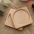 Natural Beech Wooden Coaster Drink Mat Cup Pad Round Square Heat Resistant Pad Encounter. 
