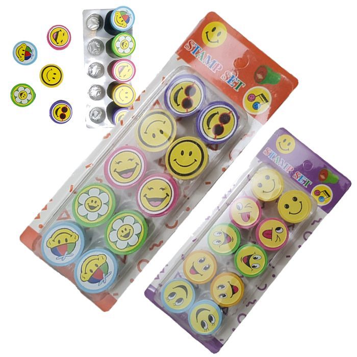 10%20x%20Multicolor%20Children%20DIY%20Stamps%20Toy%20Children's%20Seal%20Animal%20Cute%20Smiley%20Face%20Expression%20Cartoon%20Printing%20Kindergarten%20Sharing%20Baby%20Birthday%20Reward%20Toys%20-%20Image%206