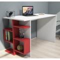 Study table / laptop table Home office desk-TWST42-white and red. 