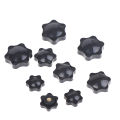 5pcs M4/5/6/8/10 Plum Hand Tighten Nuts Handle Thread Mechanical Black Thumb Nut Encounter. 