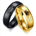 CUSTOMIZED NAME INSIDE & OUTSIDE NAME RING WITH GIFT BOX PACKING (PERFECT GIFT TO SEND YOUR WIFE , HUSBAND , FIANCE OR ANY ONE) ONE FIECE. 