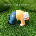 4Pcs Funny Garden Gnomes, Yoga Dwarf Garden Ornaments, Fairy Garden Gnome Accessories Miniature Decorations. 
