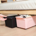 12Pcs Adhesive Pulley Storage Box Casters Trash Can Furniture Caster Wheel Home Silent No Scratches Box Wheels Black. 