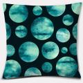 Dark Green Pattern Square Pillowcase Pillow Pillowcase Car Home Decoration Ornament Sofa Bed Decoration Pillow Pillowcase. 