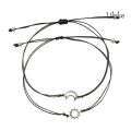 LK-2Pcs Unisex Moon Sun Style Adjustable Couple Bracelet Friend Gift Accessories. 
