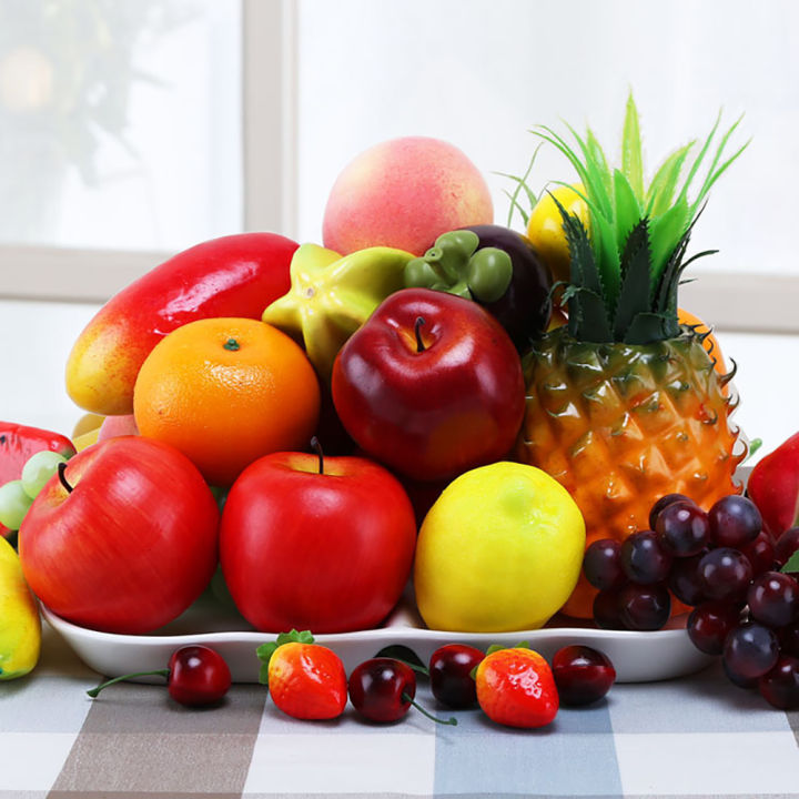 1PC Artificial Fruit Mini Photography Props Artificial Fruit for Studio Photo Desktop Decoration Accessories