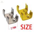 Double Rope Clamps Iron Plated with 27mm Heavy Duty Metal Clips. 