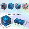 MTJ    Infinity Cube Fidget Toy Prime Quality Gadget for Kids and Adults Stress and Anxiety Relief Cool Hand Mini Kill Time Toy. 