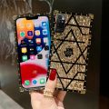 Gold Phone Case s Y20 55 Y76Y22 Y76 Y35 Y77 Y378 5G Vivo Y2 Y52 5G Y21 Y32 Y31 Y75 Y33 Woman Girl Ring Set Luxury Glitter. 