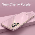 For Samsung Galaxy A32 Back Cover Shiny Plating Square Bumper Soft Silicone Shockproof Protective Case. 