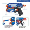 Blaze Storm Manual Pull Nerf Soft Darts Mini Toygun With 10 Pcs Soft Darts - Toys For Boys - 7036. 